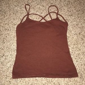 burnt red tank top